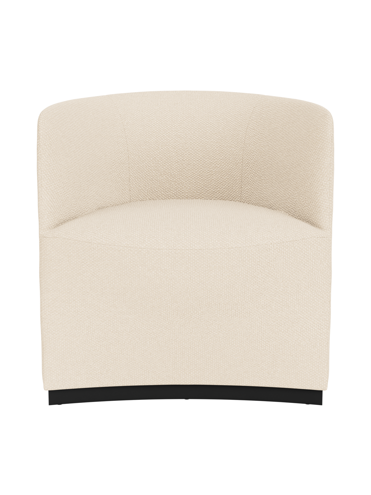 Fully Upholstered Club Chair Geometric Silhouette, Lounge Design