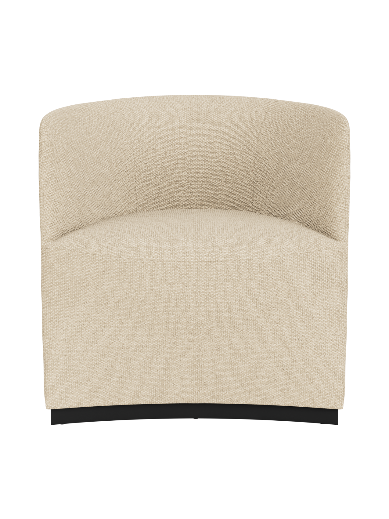 Fully Upholstered Club Chair Geometric Silhouette, Lounge Design