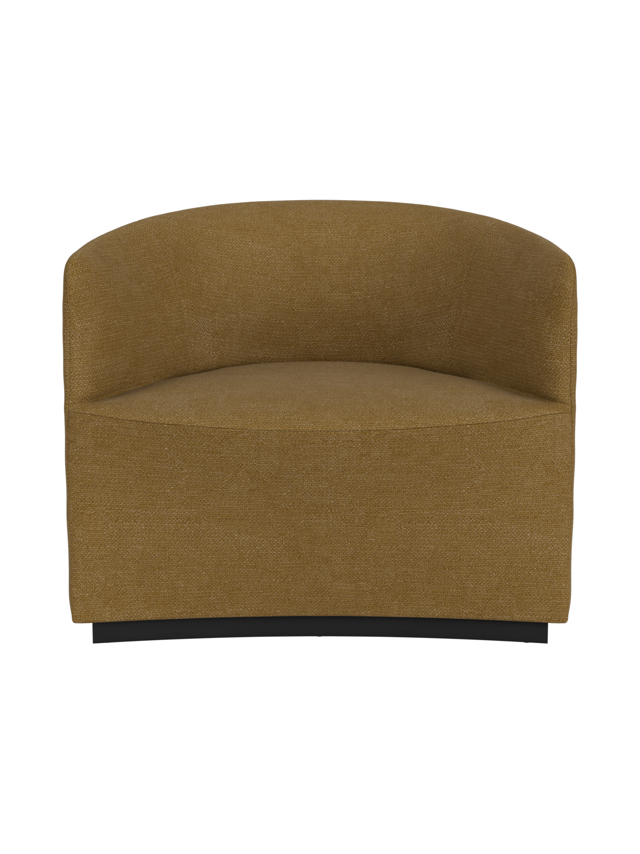 Fully Upholstered Lounge Chair Geometric Silhouette, Wide Low Seat
