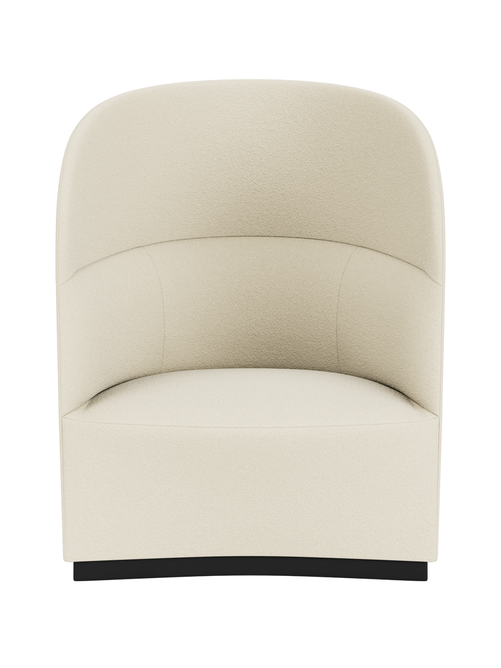 High Back Lounge Chair Geometric Silhouette, USB Port, Wide Low Seat