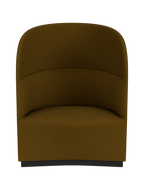 High Back Lounge Chair Geometric Silhouette, USB Port, Wide Low Seat