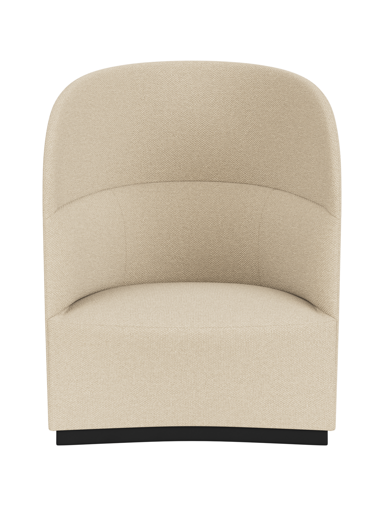 High Back Lounge Chair Geometric Silhouette, USB Port, Wide Low Seat