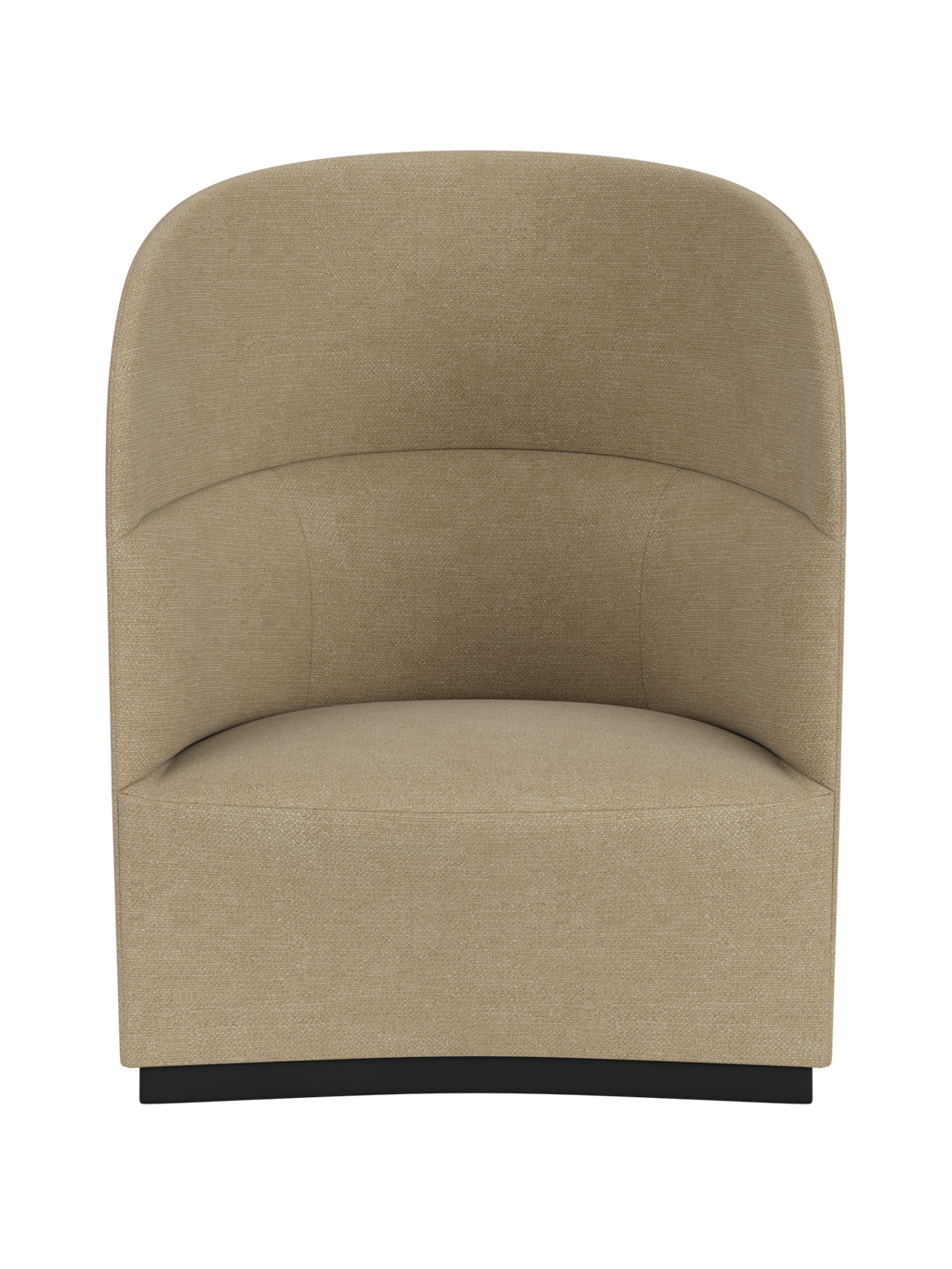 High Back Lounge Chair Geometric Silhouette, USB Port, Wide Low Seat