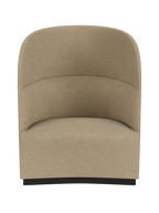 High Back Lounge Chair Geometric Silhouette, USB Port, Wide Low Seat