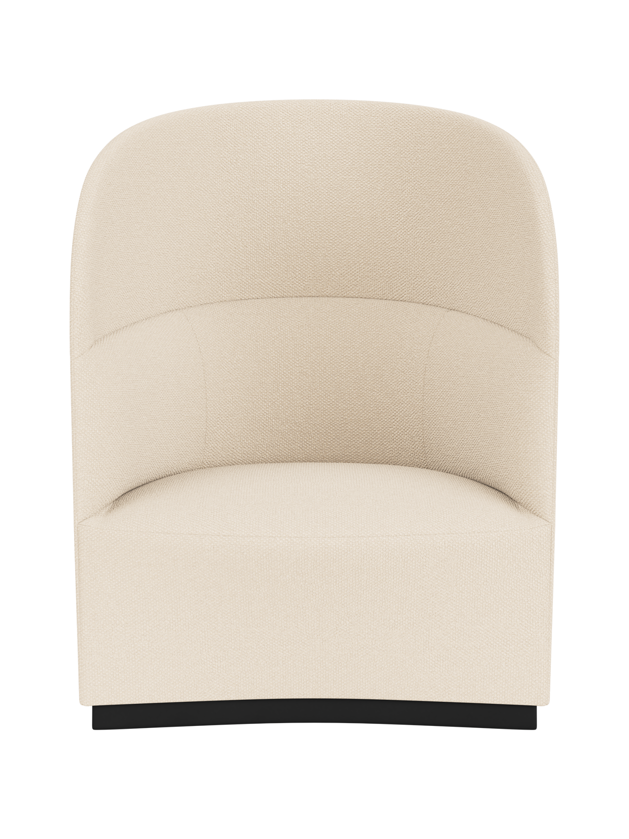 High Back Lounge Chair Geometric Silhouette, USB Port, Wide Low Seat
