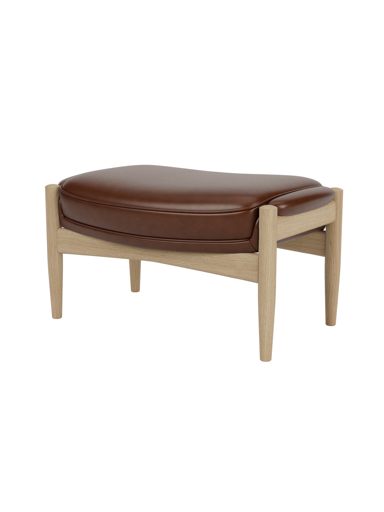 Lounge Ottoman Organic Form, Pairs with Lounge Chair