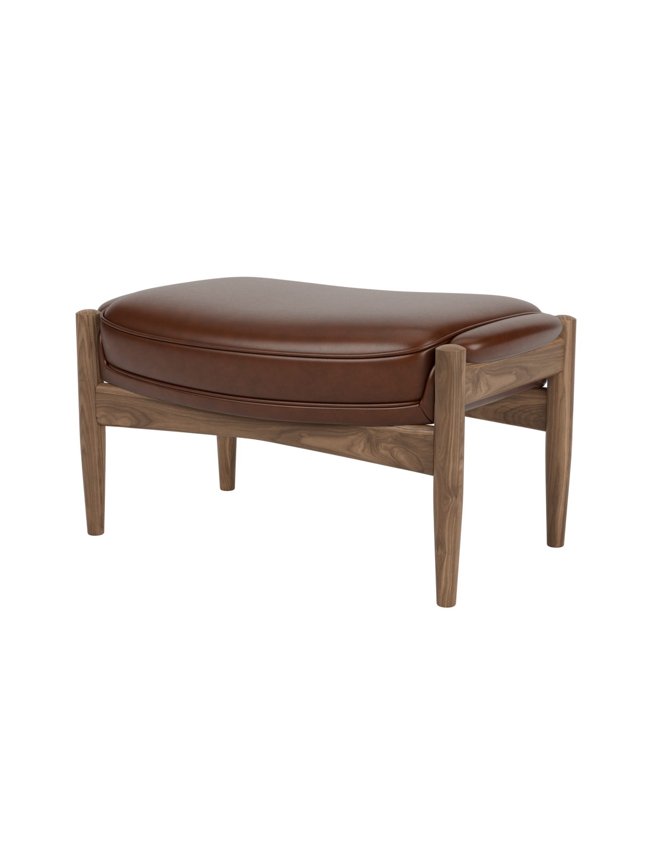 Lounge Ottoman Organic Form, Pairs with Lounge Chair