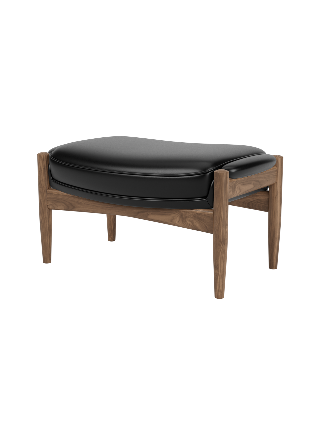 Lounge Ottoman Organic Form, Pairs with Lounge Chair