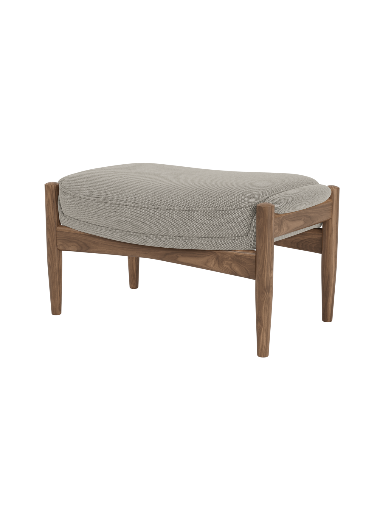 Lounge Ottoman Organic Form, Pairs with Lounge Chair