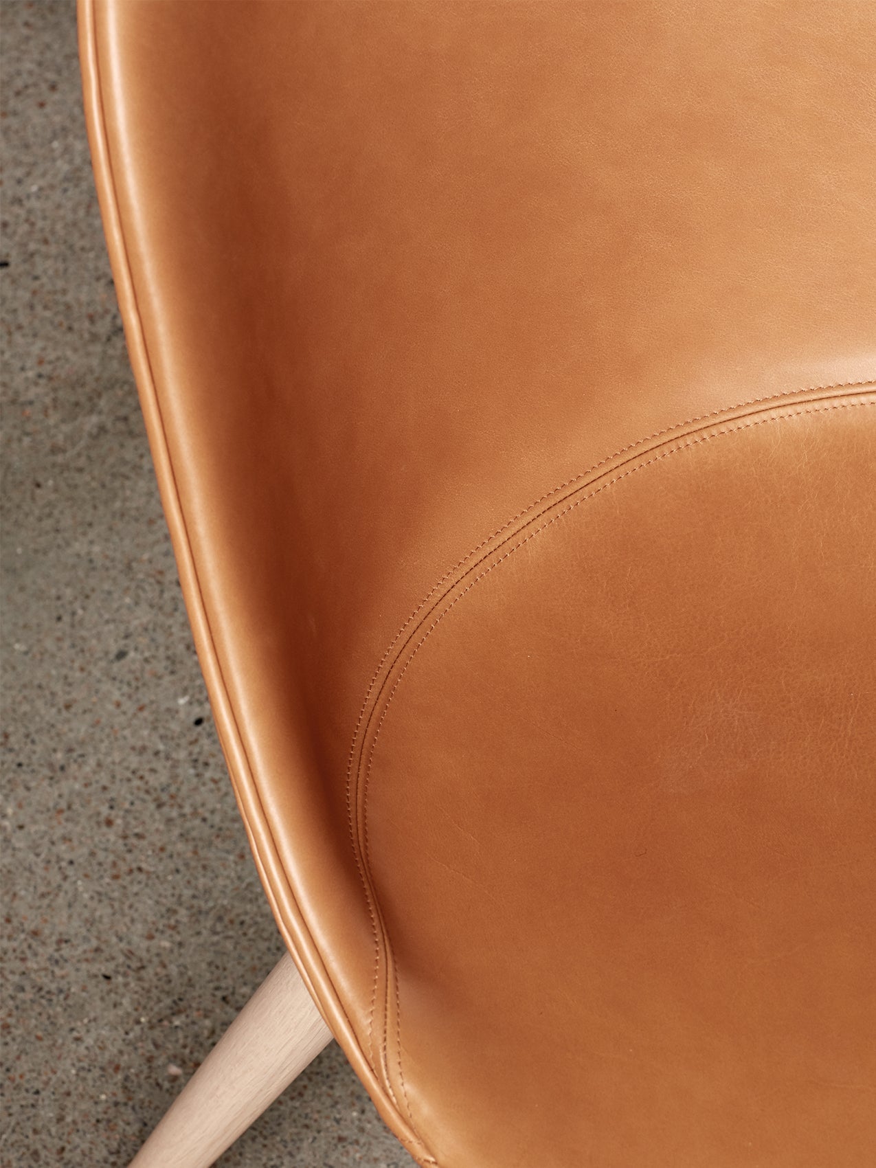 Side Dining Chair, Wooden Base ¨C Compact Shell, Textile or Leather