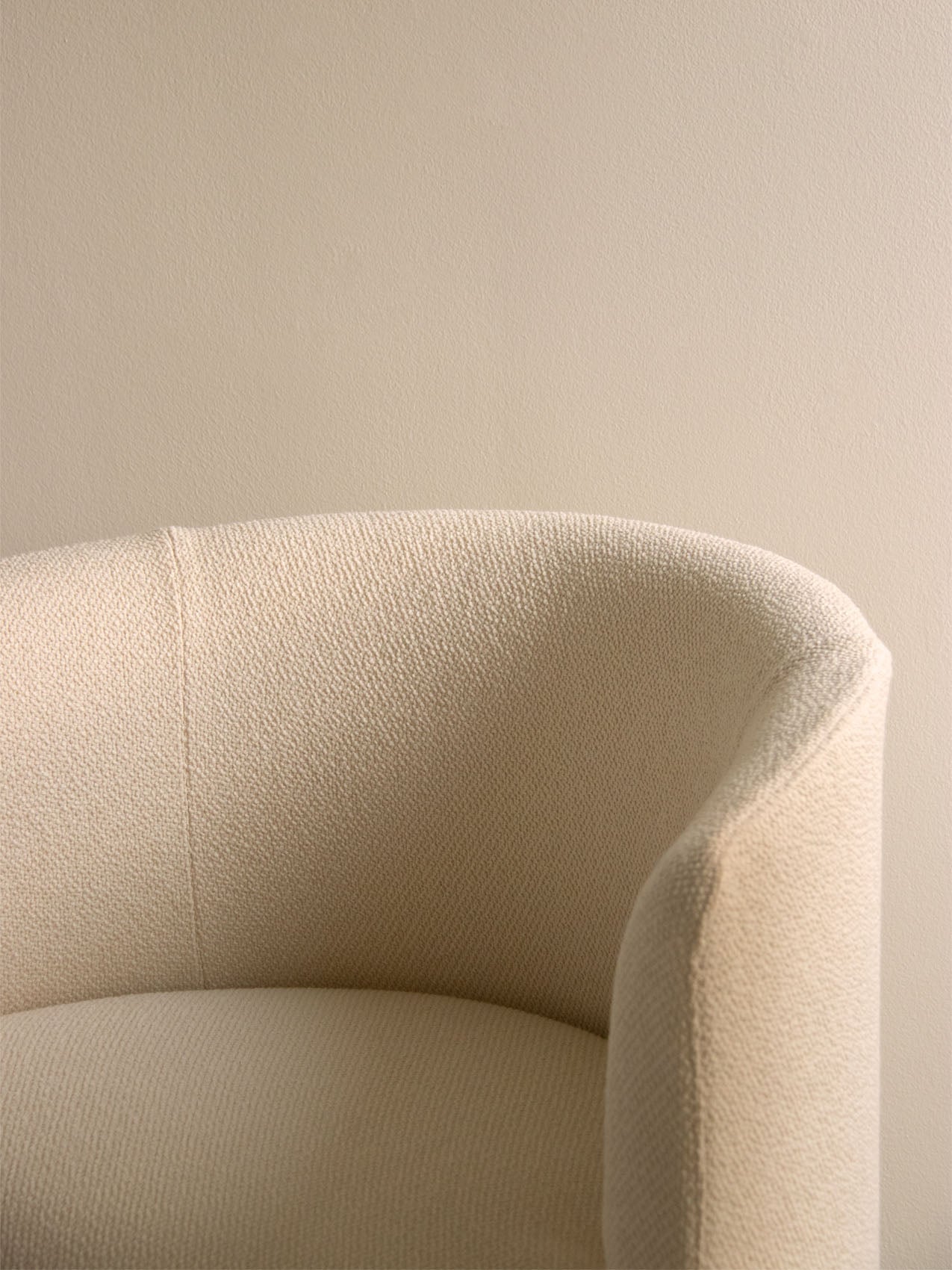 Club Chair with Washable Loose Cover Cotton-Wool Boucl, 3 Shades