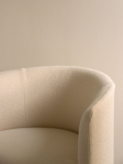 Club Chair with Washable Loose Cover Cotton-Wool Boucl, 3 Shades