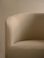 Lounge Chair with Washable Loose Cover Cotton-Wool Boucl, 3 Shades